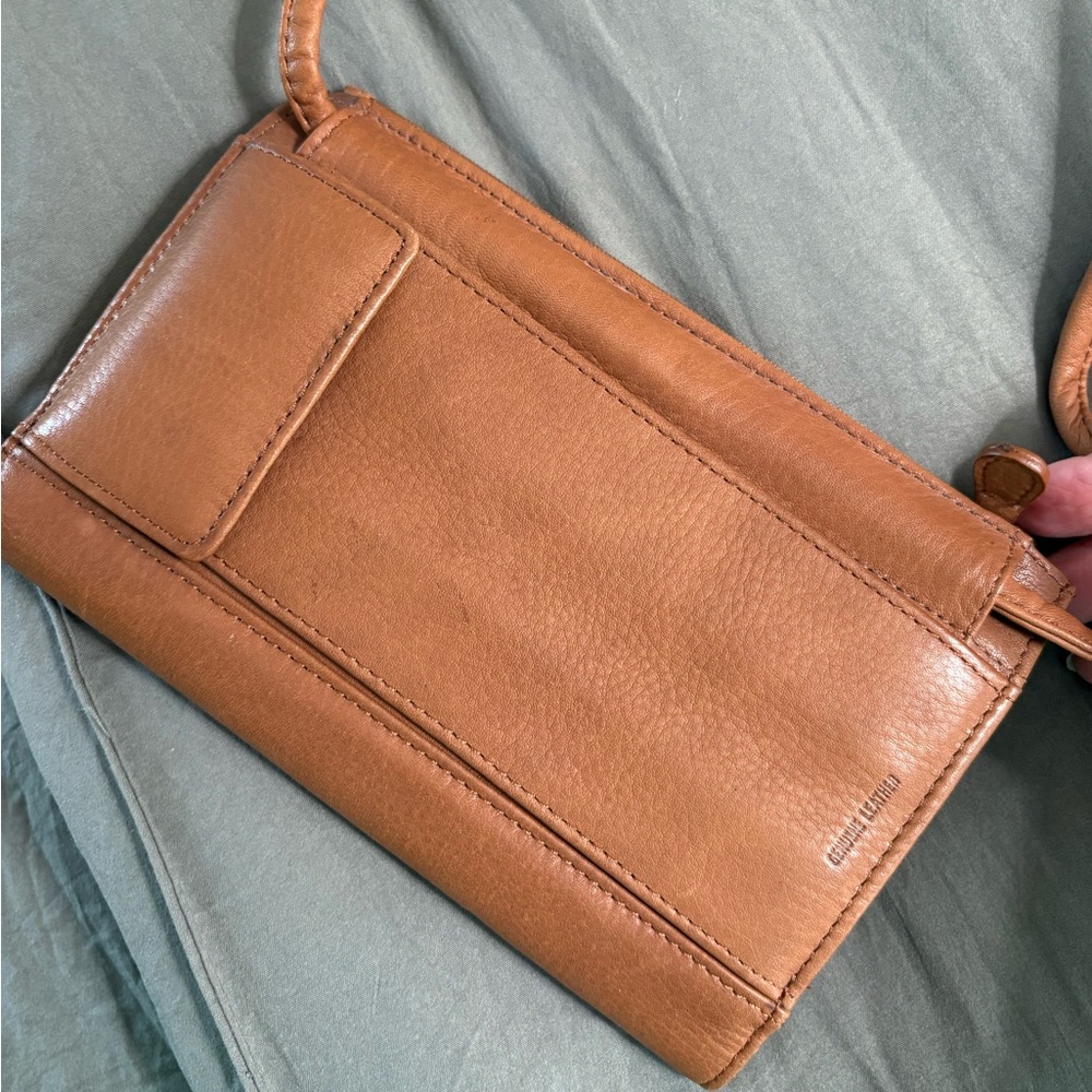 Fossil Brown Leather Crossbody/Belt Bag. Size 4.5”x 7.5” - Picture 12 of 15
